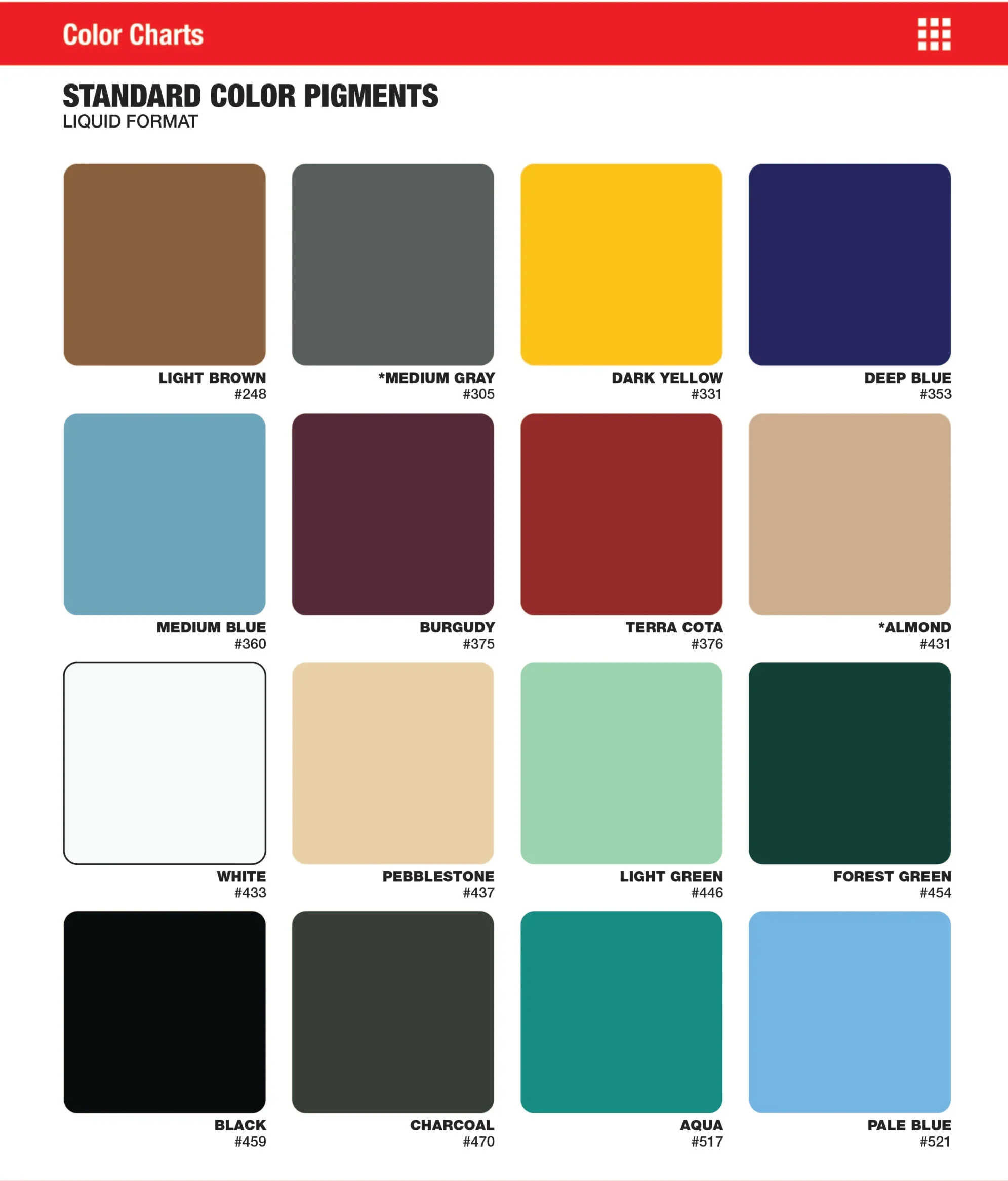 Solid Pigment for Epoxy
